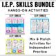 IEP Goal Bundle File Folders and Task Boxes for Special Education