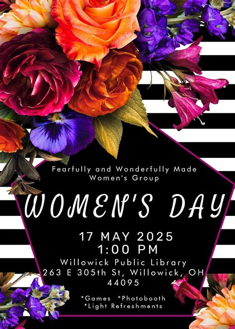 Fearfully and Wonderfully Made Womens Group Womens Day , Willowick ...