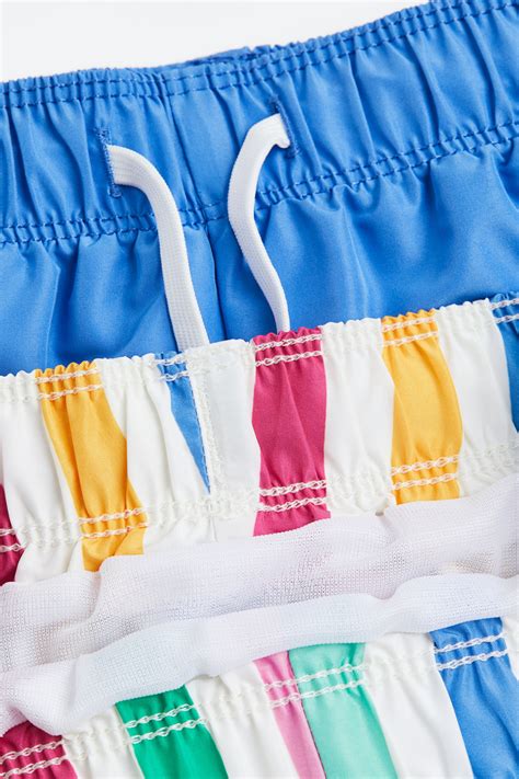 2-pack swim shorts - Blue/Striped - Kids | H&M IN