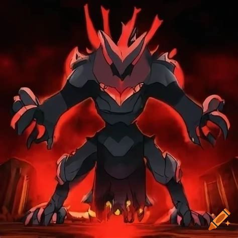 Demonic armored pokemon knights in battle mode with moon background on ...