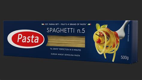 Paquete de pasta italiana
