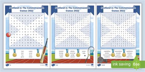 The 2022 Commonwealth Games Differentiated Word Search | CfE