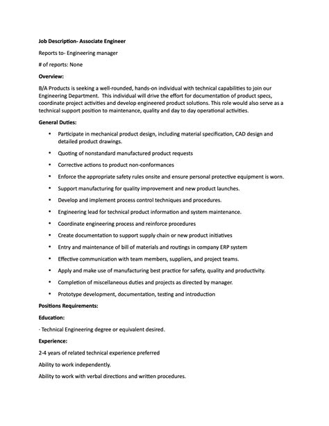 Associate Development Engineer 的图像结果