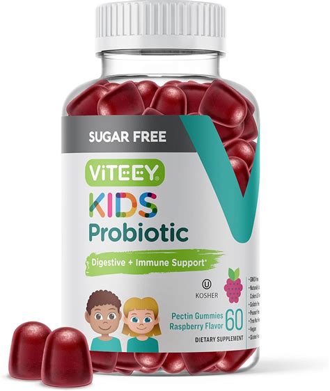 Amazon.com: Viteey Probiotic Gummies for Kids - 2 Billion CFUs - Probiotics Kids Constipation ...
