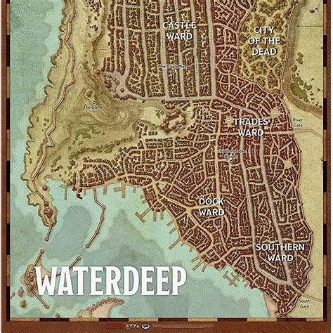 Printable Map Of Waterdeep