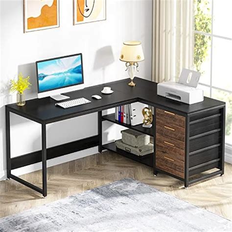 Tribesigns L Shaped Computer Desk with Storage India | Ubuy