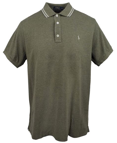 Buy Polo Ralph Lauren Men's Custom Fit Cotton Mesh Polo Shirt-MG-S at ...