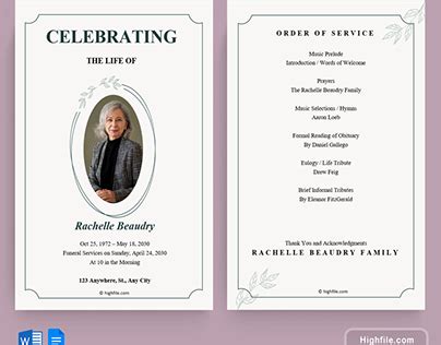 Image result for Graveside Service Program Example