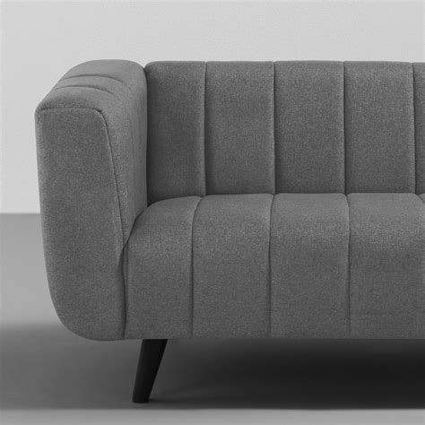 Buy Sleepyhead Kiki 3 Seater Grey Fabric Sofa Online at Best Price