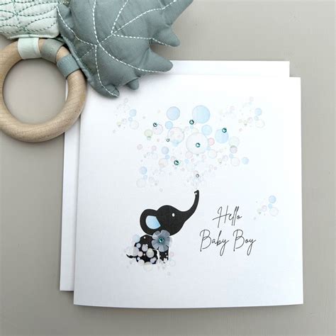 Hello Baby Boy Greetings Card - Five Dollar Shake