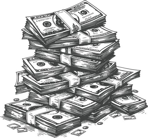 Stacks of Hand-Drawn Money Illustration 47505244 Vector Art at Vecteezy ...
