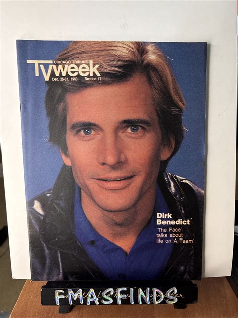 PR3 1983 THE A TEAM Dirk Benedict Chicago Tribune TV WEEK Guide | eBay