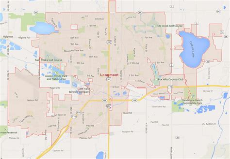Longmont, Colorado Map