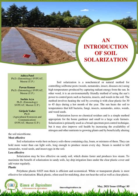 Image result for Soil Solarization Methods