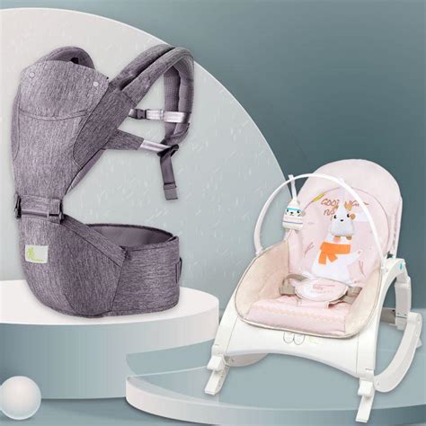 Multi-use Baby Rocker + Breathable Carrier Set Combo Set - R For Rabbit