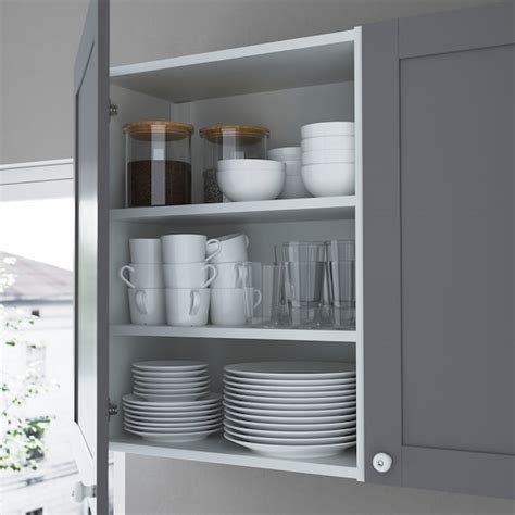 ENHET storage combination, anthracite/grey frame, 120x32x225 cm (471 ...