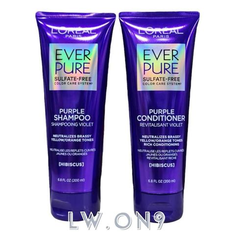 LOREAL EVERPURE SULFATE FREE COLOR CARE SYSTEM PURPLE SHAMPOO ...