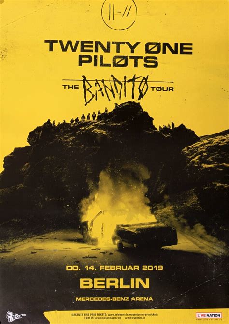 Twenty One Pilots - The Banditos, Berlin 2019 - Konzertplakat, 55,00