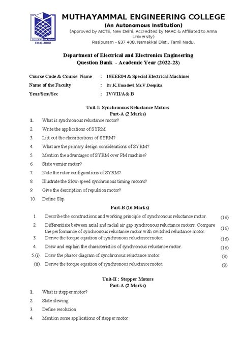 7.Question Bank - MUTHAYAMMAL ENGINEERING COLLEGE (An Autonomous ...