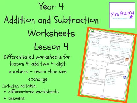 Image result for Orking Maths Example of Adding 2 Four Digits with Two Exchange
