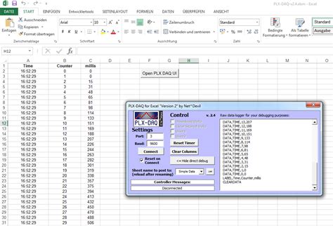 PLX DAQ Control 的图像结果