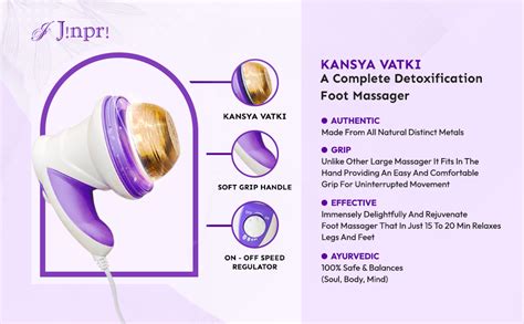 JINPRI Plastic Bronze Ayurvedic Electronic Kansa Vatki Massager for ...