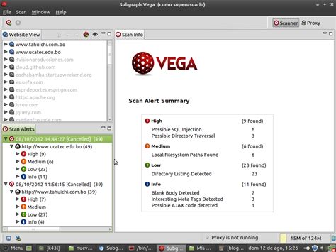 Vega - Cybersec Tools