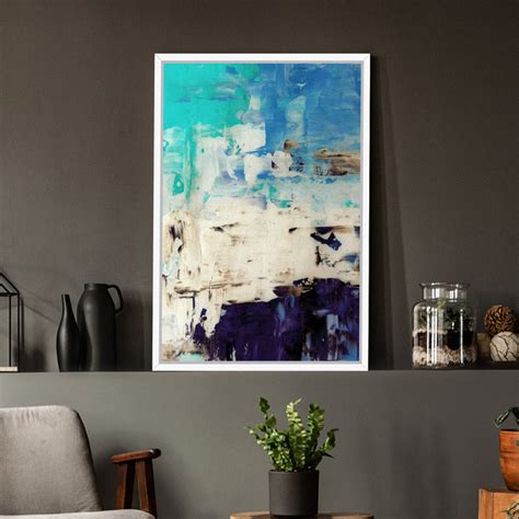 Tricolor Theme Multicolor Canvas Painting with Wooden Frame.Canvas Pai ...