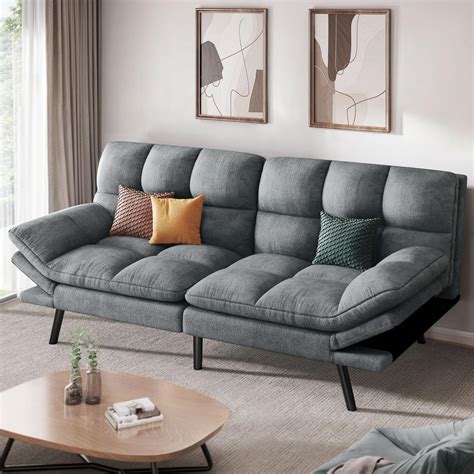 YITAHOME 70? Convertible Futon Sofa Bed, Cat-Scratch-Proof Fabric Futon ...