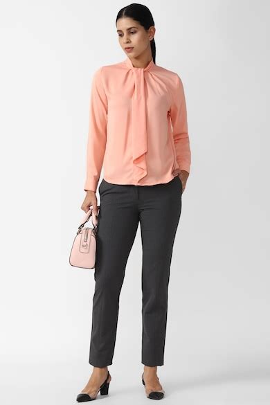 Buy Women Grey Solid Formal Regular Fit Trousers Online - 918446 | Van ...