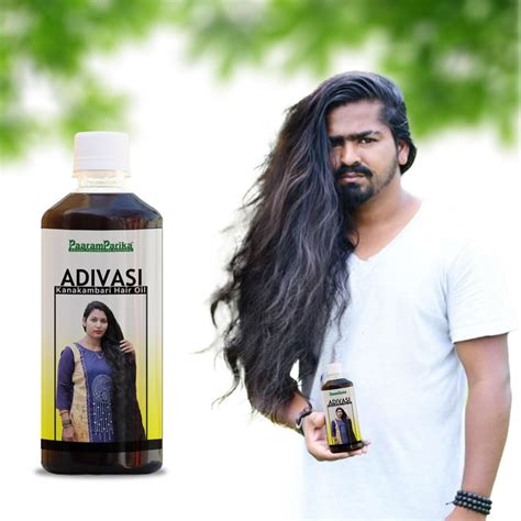 Buy Adivasi Kanakambari Herbal Hair Oil | For Men And Women | Power of ...