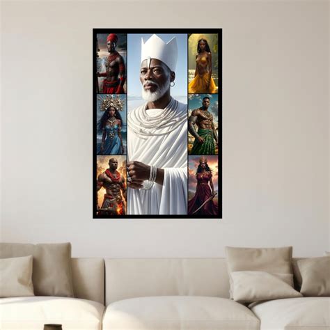 Seven African Powers Orisha Poster: Yoruba Deities (digital Download ...