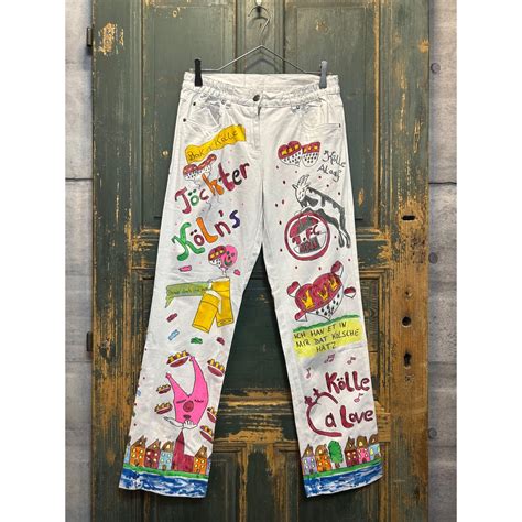 "Paint design tapered pants" | NER ネル 下北沢 古着屋 vintage junk art music comic