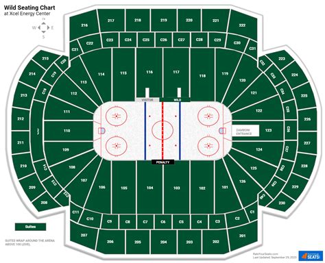 Xcel Energy Center Interactive Seating Chart Seating Charts | XL