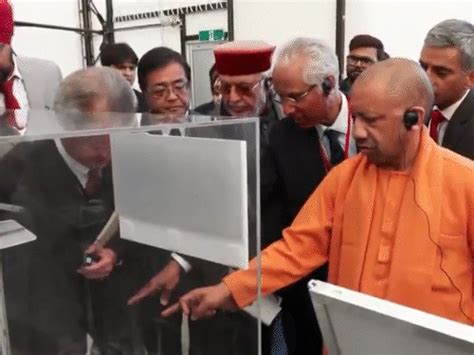 Yogi Adityanath Recites Mantra, Gifts Students in Japan