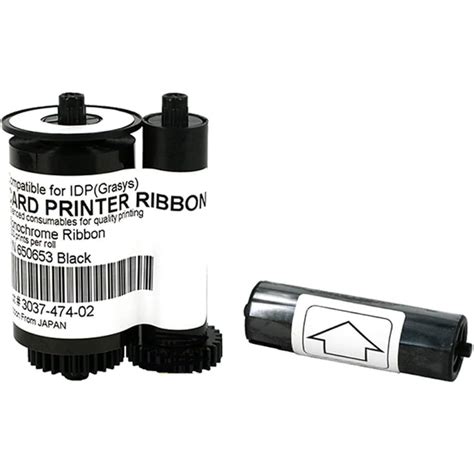 650653 Black Monochrome Ribbon Compatible for IDP Smart 30S 30D 50S 50D ...
