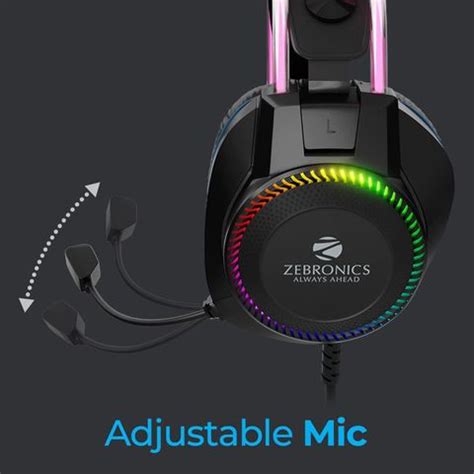 ZEBRONICS Zeb-Jet Pro Premium Headphone,LED Headband,Suspension Design ...