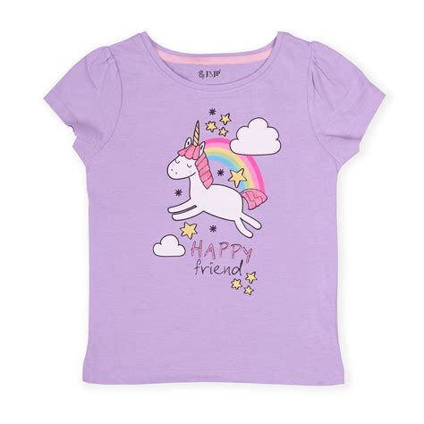 Kids Girls Printed Half Sleeve T Shirt - Tailored to Perfection – J&JP