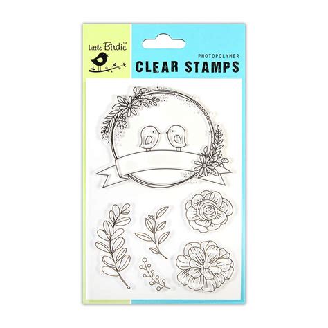 Itsy Bitsy Chirpy Garden Stamps (Clear, 4.5x6.5 inch) - 6pcs : Amazon ...