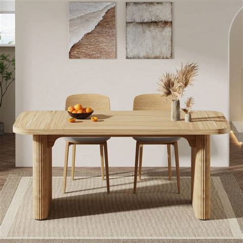 Tribesigns Tribesigns 62.99'' L X 31.5'' W Rectangular Dining Table ...