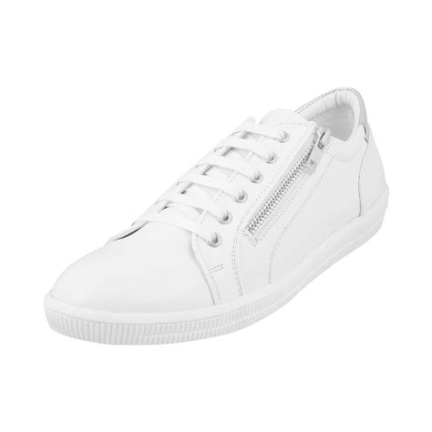 Buy Mochi Men White Synthetic Flat Shoes (Size Euro45/Uk11) at Amazon.in