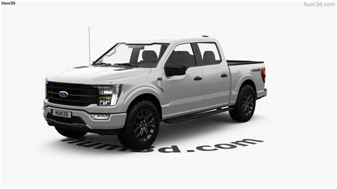 360 view of Ford F-150 Super Crew Cab 5.5 ft Bed Tremor 2025 3D model - 3DModels store