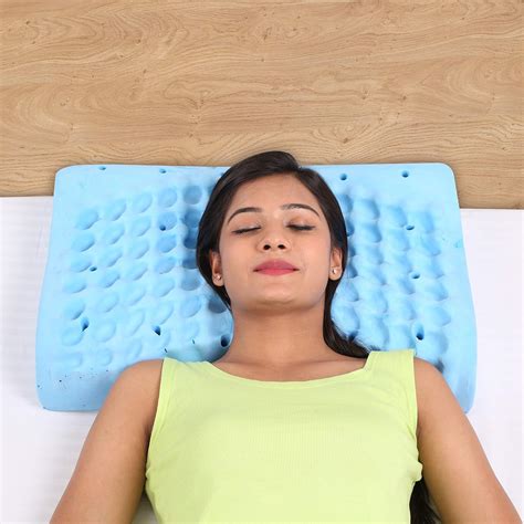 METRON Anti Pressure Visco Soft Bubbles Memory Foam Curve Pillow, Redu ...