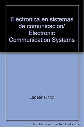 Buy Electronica en sistemas de comunicacion/ Electronic Communication ...