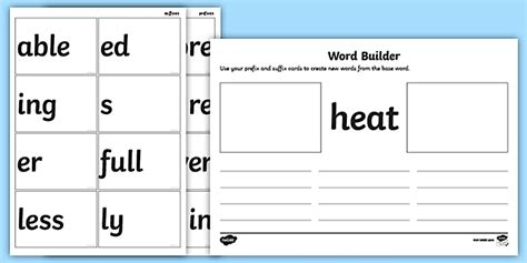 Prefixes and Suffixes Exercises - PDF Worksheets - Twinkl