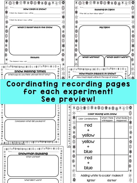 Image result for Snow Science Experiments