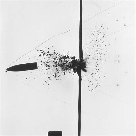 Harold Edgerton, Bullet through Plexiglas, 1963, Gelatin silver print ...