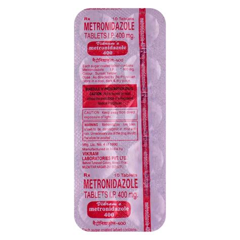 Buy Metronidazole 400 mg Tablet online | Uses, Side Effects, Price and ...