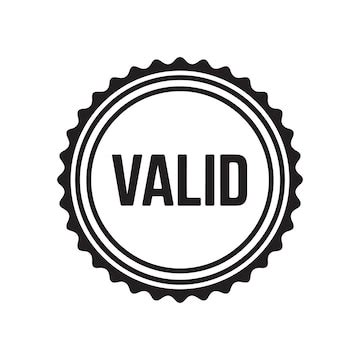 Valid seal label vector icon | Premium Vector