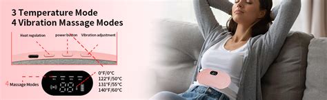 BESTEP Period Cramp Relief Massager & Heating Pad for Period Cramps ...